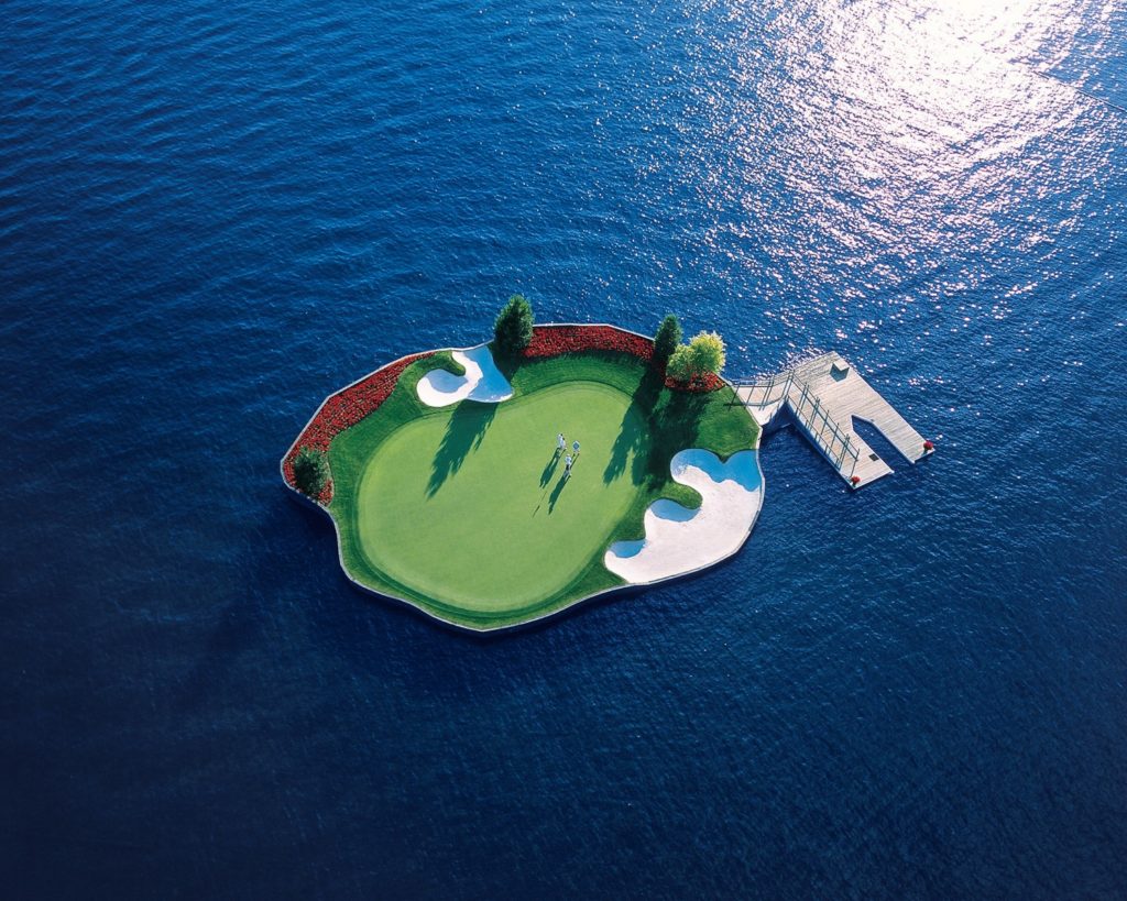 CDA Resort Golf Course Aerial View