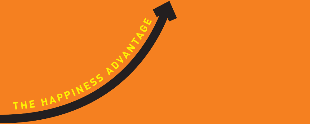 Image with text Happiness Advantage on orange background