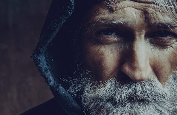 An old man with a beard