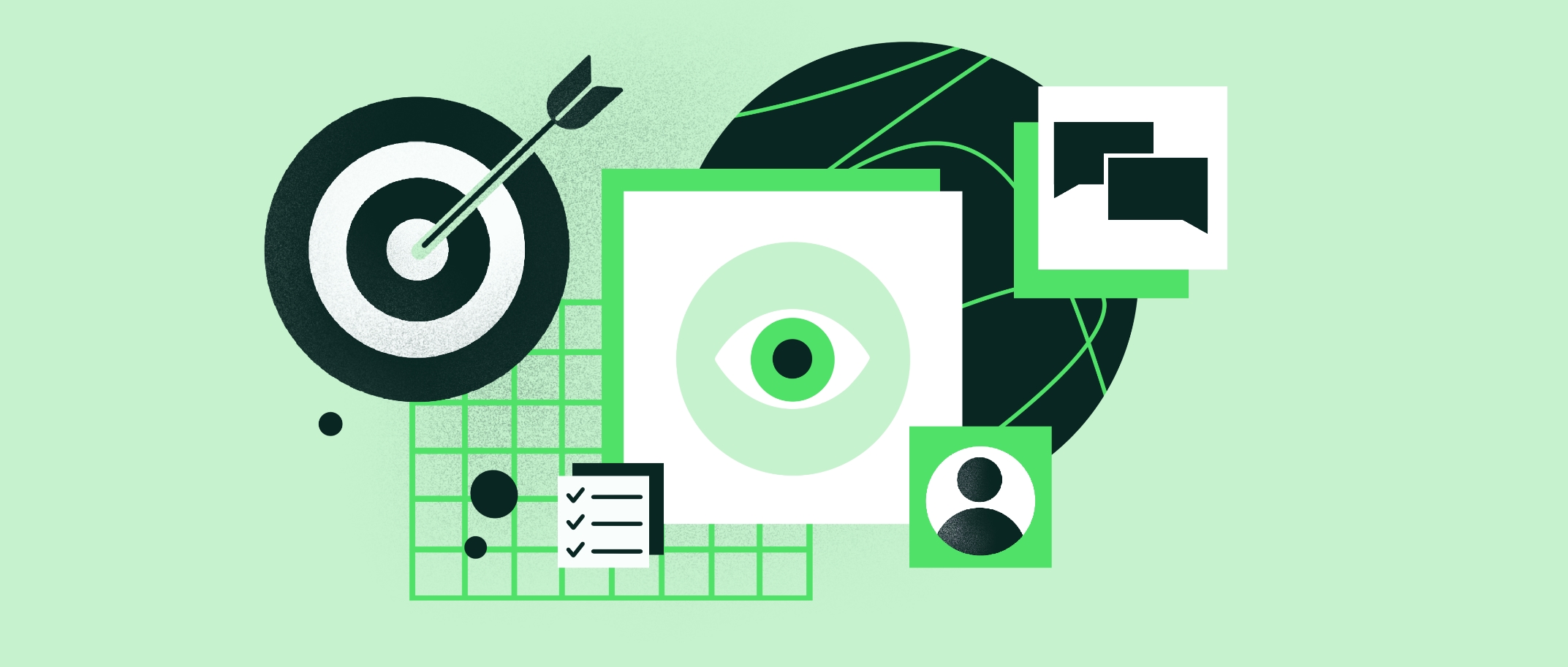 Abstract illustration representing the intersection of strategy and technology, symbolizing AI’s role in enabling focused, high-impact work.